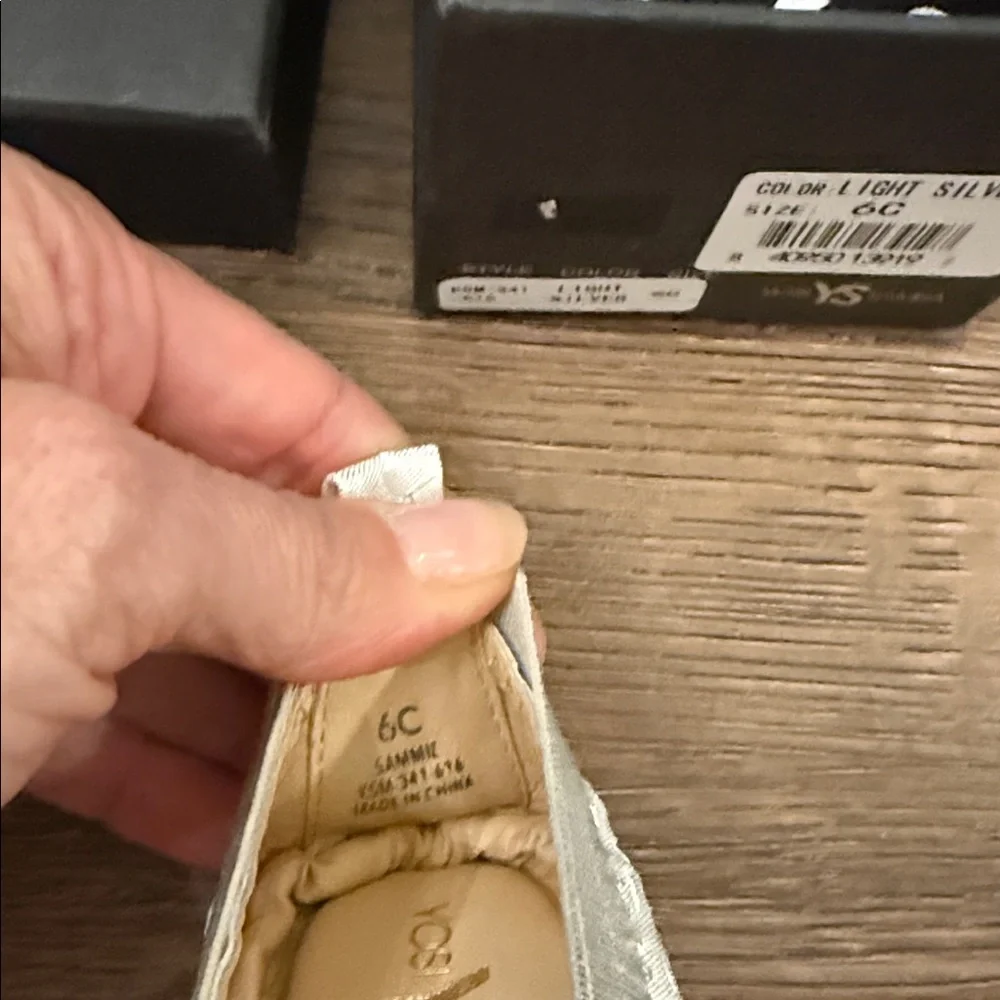 Yosi Samra Metallic Ballet Flats NIB